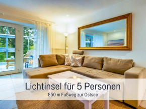 Ferienwohnung Lichtinsel - strandnah, ebenerdig, haustierfreundlich, großer Garten, optimal für Familien in Steinberg